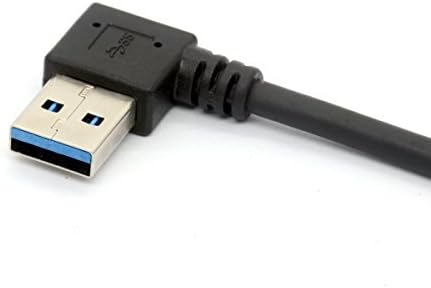 BSHTU 90 מעלות כבל U USB C USB 3.0 A ל- USB סוג C מתאם נתונים שמאל/זווית ימנית סנכרון ומטען כבל USB-C
