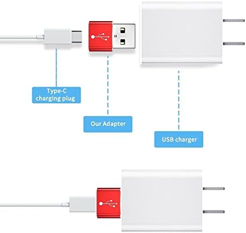 מתאם גלי Box התואם ל- JBL Live 300TWs-USB-A עד C PortChanger, USB Type-C OTG USB-A המרת נתוני