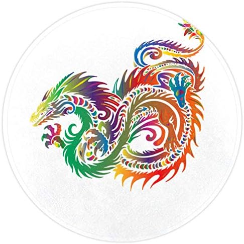דרקון שבטי צבעוני של HEOEH, שפשפת שטיחי שטיחים שטיחי שטיחי שטיחי שטיחי שטיחי שטיחי שטיחי שטיחי