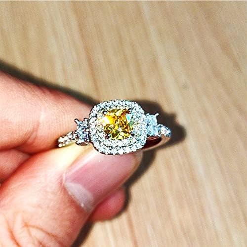 אירוסין תכשיטים חתוך אבן חתונה מתנה טבעת לבנה טבעת טבעות יוקרה בעבודת יד טבעת שרף