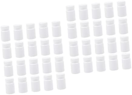 60 יחידות רפואה בקבוק מכולות עם מכסים סוכריות מכולות מיכל פלסטיק בקבוקי מיכל מקרה גלולות תת בקבוקי