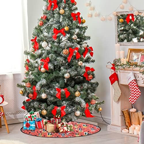 מחצלת עץ חג המולד Visesunny מחצלת עץ עציץ עציץ עץ עץ מחצלת מגן רצפה סופג עץ עץ מחצלת מגש לחג ההודיה
