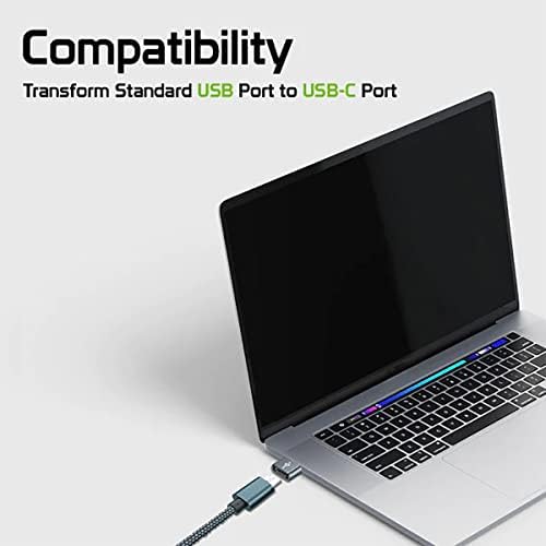 USB-C נקבה ל- USB מתאם מהיר זכר התואם את כבוד 60 Pro עבור מטען, סנכרון, מכשירי OTG כמו מקלדת, עכבר, רוכסן, GamePad,