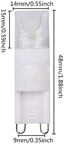 מאוטופקום ג '9 נורות תירס לד 2 וואט-1 יחידות קלח ג' 9 מנורת קרמיקה 80-100 ליטר אור יום לבן 6000 קראט לד אורות