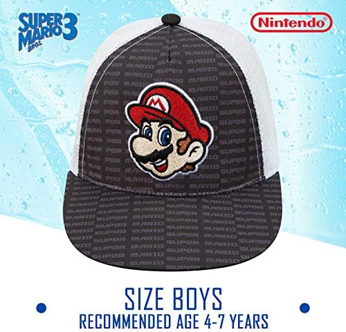 כובע בייסבול של נינטנדו בויז סופר מריו-גיל 4-7 שחור