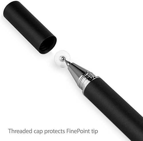 עט חרט קופסא עט עבור Realme C25 - Finetouch Capacitive Stylus, עט חרט סופר מדויק עבור Realme C25 - Jet Black