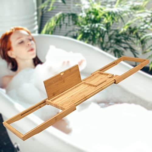 להארכה אמבטיה אמבטיה עץ אמבטיה גשר מדף ארגונית מגש עם ספר לעמוד לבית מלון ספא סלון