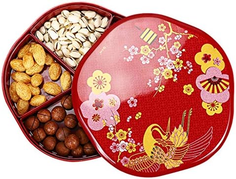 אדום חתונה סוכריות צלחת חגיגי פירות יבשים צלחת סיני סגנון חדש בית סלון ביתי חטיפים זרעי אבטיח סוכריות