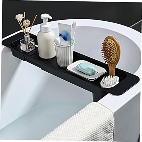 דלתול 1 pc מסגרת אמבטיה טלסקופית אמבטיה מכר שרף מגש מתכת אמבטיה מחזיק ספר אמבטיה מחזיק אמבט אמבטיה