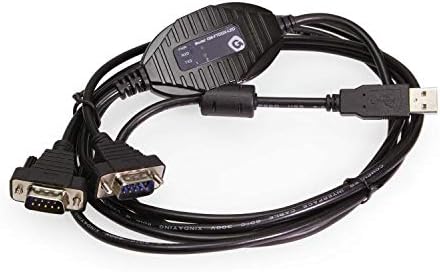 Gearmo 2-Port מקצועי USB 2.0 לממיר סדרתי w/rx/tx סטטוס LED