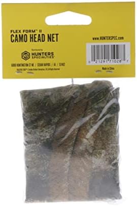 ציידים התמחויות קלות משקל Realtree Edge Camo Headnet עם גשר אף מתכוונן - אביזר ציד ציד חיצוני הודו