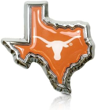 לוגו של אוניברסיטת טקסס ב- TX צורה סמל מכוניות מתכת