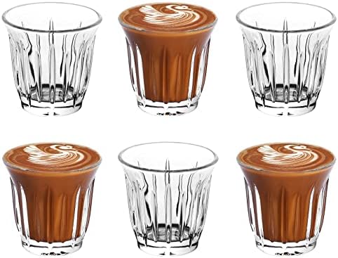 כוסות שוט של וואלווייס, סט כוסות שוט של 3 אונקיות של 6, כוס שוט אספרסו / כוסות שוט חמודות / כוסות