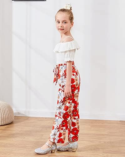 סאנמיו פעוט ילדה בגדי ילדים קיץ תלבושות 2-7 ט קצר הלטר חולצות+אופנה מכנסיים אביב קטן בנות בגדים