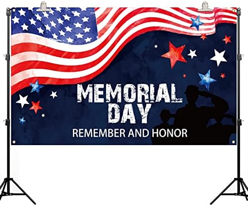 יום זיכרון רקע באנר זכור וכבוד אמריקאי פטריוטית כוכבים ופסים צילום קיר רקע קישוט