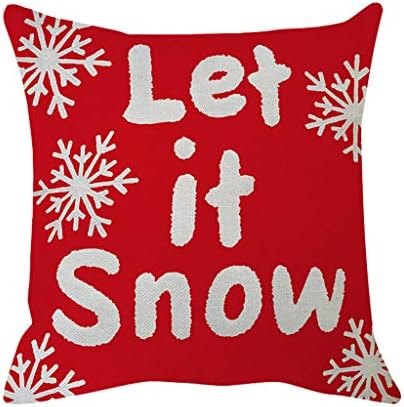 שאן-S חג מולד שמח תן לזה שלג מותק קר חיצוני פתית שלג קרניים זריקה דקורטיבית לזרוק כרית כרית כרית בית מיטת