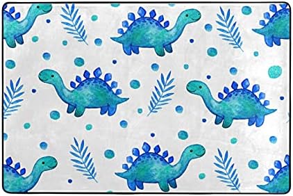 שטיחי שטיחים גדולים של אזור רך דינוזאורים כחולים בצבעי מים משתלת שטיחים פליימאט לילדים משחק חדר