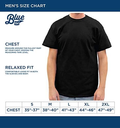 כחול 84 בייסבול חולצת טריקו לגברים