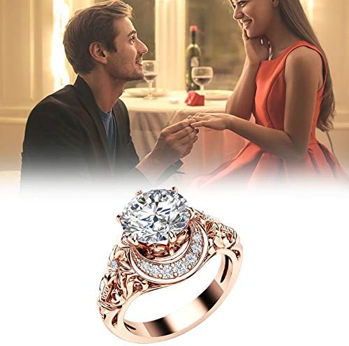 מעודן החוצה להנציח טבעת נשים אירוסין חתונה תכשיטי אביזרי מתנה מתכוונן אגודל טבעת