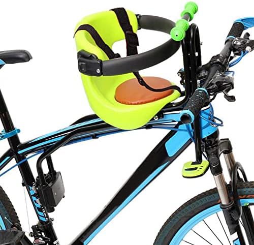 אוטנג כוכב תינוק אופני מושב קדמי הר, פעוט אופני מושב למבוגרים אופני עם מעקה, ילד אופניים מושבי מתקפל נייד