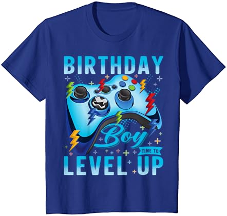 יום הולדת ילד זמן לרמה וידאו משחק יום הולדת גיימר בני חולצה