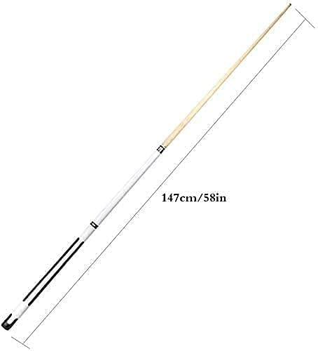 בריכת Haieshop Cue Come Stick 1/2 משותף 58 אינץ 'בריכת מייפל עם קצה 11.5 ממ, בר או ביתי גברים