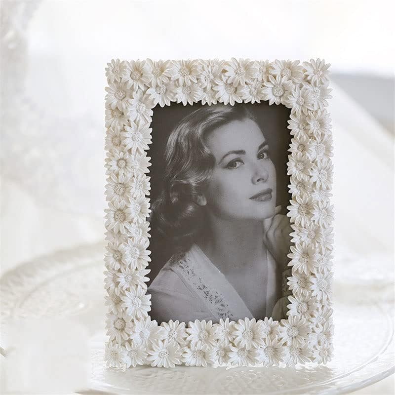 מסגרת תמונה יצירתית של ZCMEB תכשיטי אופנה פרחים לבנים רומנטי