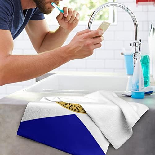 דגל דאלאס מגבות יד פנים גוף שטיפה בגין מטליות רחיצה רכות עם חמוד מודפס למטבח אמבטיה מלון יומיומי שימוש