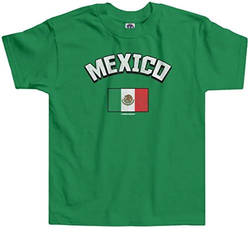חולצת טריקו פעוטות מקסיקנית מקסיקנית מקסיקו בנים קטנים