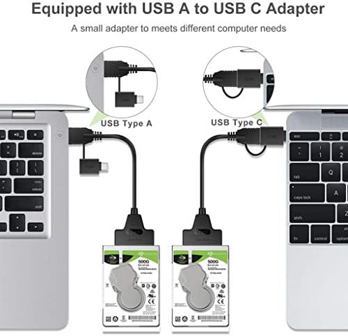 SARA-U USB C לממיר SATA USB 3.1 כבל מתאם C מסוג C עבור 2.5 אינץ 'כונן קשיח SSD