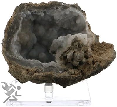 Onfireguy 3.4 תצוגה אקרילית לשלושה-פג 'עמדת מאובנים, מינרלים, סלעים וגיאוד, חבילה אחת
