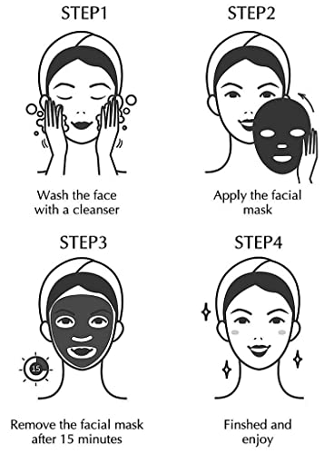 מסכה שחורה מתקלפת מסיכת פנים-מנקה אף באיכות ספא מפחית נקבוביות לאקנה-נקודות שחורות ועור שמן-טיפוח עור טבעי לנשים