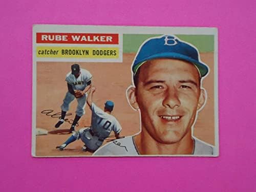 Rube Walker 1956 כרטיס Topps 333 Dodgers - כרטיסי בייסבול מטלטלים