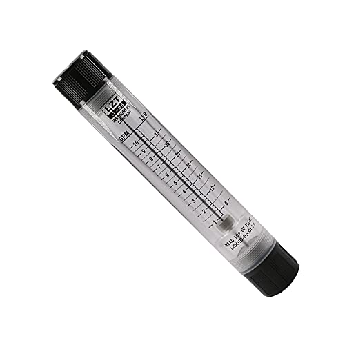 כפתור שחור של OTHMRO 1-10GPM לוח זכוכית אורגני סוג זרימת מים מד LZT-25G 1 יחידות