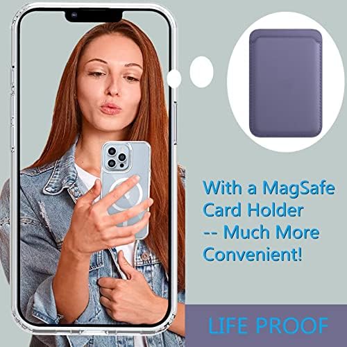 ארנק מגנטי של Aizhem לאייפון, מחזיק כרטיסי עור מגנטי עבור Apple Magsafe, מחזיק כרטיסי Safe Mag תואם ל- iPhone