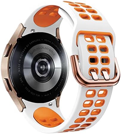 TTUCFA 20 ממ רצועה רשמית חכמה עבור Samsung Galaxy Watch 4 קלאסי 46 42 ממ SmartWatch Silicone No Gaps צמיד