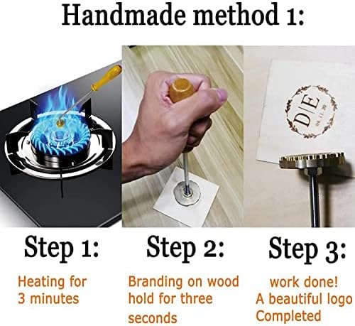 מיתוג עץ בהתאמה אישית מתנת חותמת חום בהתאמה אישית לעובד עץ ועור Craftman בעבודת יד כולל ידית