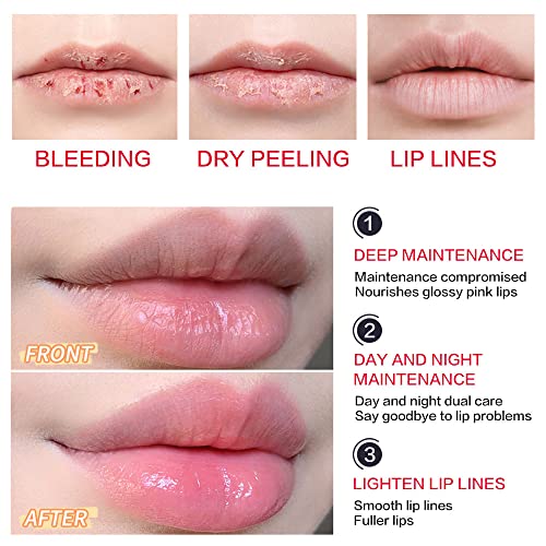 בינג מברשת 3 יחידות צבע שינוי שפתון, אדום ורוד חומציות מצב רוח לאורך זמן שפתיים שפתיים טיפול קרם לחות שפתון