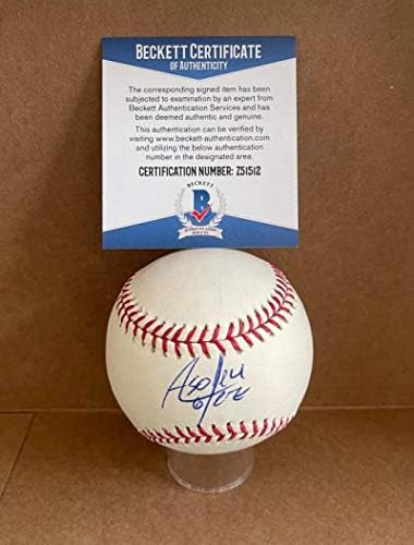 Alay Soler New York Mets/Cuba חתמה על Auto M.L. בייסבול בקט Z515212