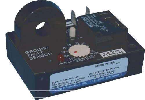 CR Magnetics CR7310-EH-24D -.11-A-CD-NPN-I ממסר חיישן תקלות קרקע עם טרנזיסטור NPN של אופטואוזולציה ושנאי פנימי,