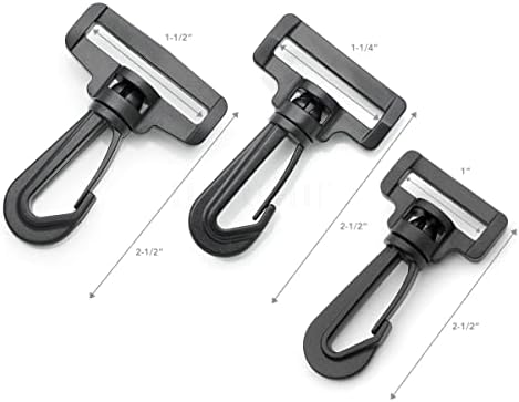Craftmemore Flastic Wook Snap Swivel Push Clip Clip Clip Lobster Claw Claw Clap Arneware 6 PCS