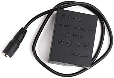 CP-W126 DC מצמד USB החלפת מתאם חשמל לסוללה NP-W126, תואמת ל- Fujifilm X-Pro1, X-E1, X-E2, X-E2S, X-M1, X-A1, X-A2,