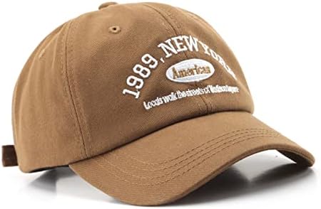 קלאסי משנת 1989 מכתבי ניו יורק רקמה בד נמוך פרופיל כובע בייסבול כובע רץ גולף כל העונות