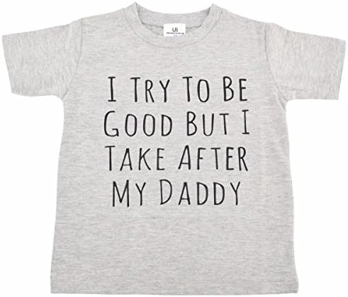 יום אבות תינוקות ייחודיים לילדים מצחיקים חולצת טריקו לקחת אחרי אבא