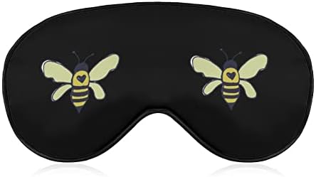 דבורים מכסה מסיכת עיניים רכה של דבורים מסכת שינה נוחות כיסוי עיניים עם רצועה מתכווננת אלסטית
