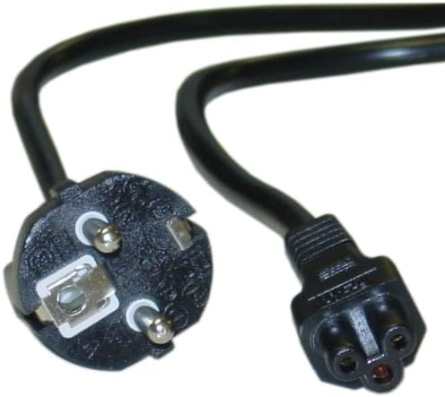 כבלים כבלים מחברת מחברת אירופית כבל חשמל - 6 רגל לא מקוטב Europlug או CEE 7/16 ל- C7 - VDE אושר