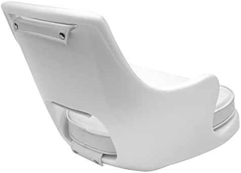חכם 8WD015-6-710 כיסא טייס סטנדרטי עם הכן גובה מתכוונן ומגלשת מושב, לבן