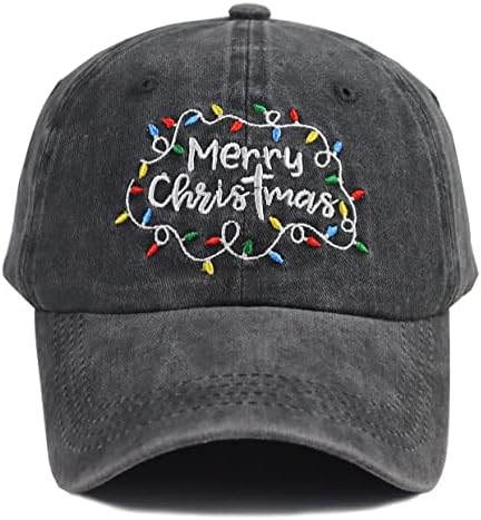 כובע בייסבול של חג שמח לגברים, כובע כותנה רטרו קלאסי של וינטג