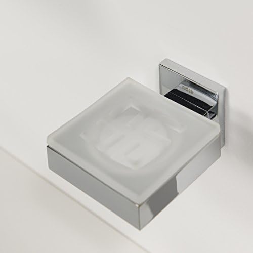 פריטי טייגר צלחת סבון, 8 x 5 x 10.5 סמ, כרום