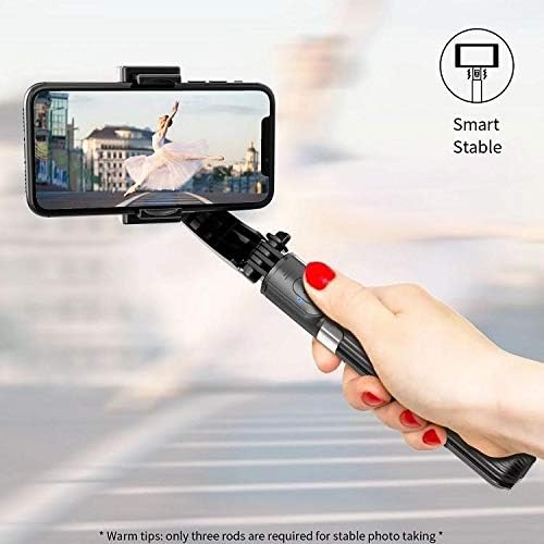 עמדת גלי תיבה ותואמת תואם ל- vivo y15s - gimbal selfiepod, selfie stick הניתן להרחבה וידאו